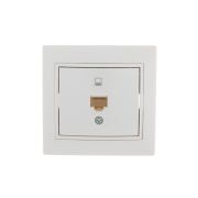 MIRA Розетка компьютерная RJ45x1 белая