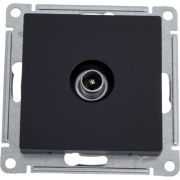 Розетка ATLASDESIGN TV оконечная 1DB механизм карбон