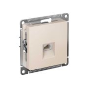 Розетка ATLASDESIGN компьютерная RJ45 механизм бежевый