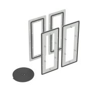 Комплект для объединения корпусов RAM fit бок о бок, Ш = 400/450 мм, комплект - 2 шт.