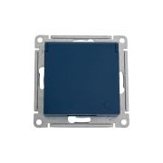 ATLASDESIGN РОЗЕТКА с заземл. со шторк. с крышкой, 16А, IP20, механизм, АКВАМАРИН