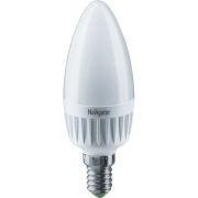 Лампа светодиодная LED 7вт E14 теплый матовая свеча