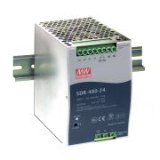 Блок питания AC-DC, 480Вт, вход 90-264V AC, 47-63Гц,127-370В DC, выход 24В,20A, рег. вых 24-28В, в кожухе на DIN-рейку, параллельная работа