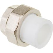 Муфта разъемная 20x1' ВР полипропиленовая PPR американка, белая