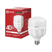 Лампа светодиодная LED-HP-PRO 40Вт 230В Е27 с адаптером E40 4000К 3800Лм IN HOME
