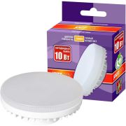 Лампа светодиодная LED 10Вт GX53 800Лм 230V/50Hz теплый матовая