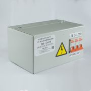 Ящик с понижающим трансформатором ЯТП 0.25 220/36В IP31 с двумя автоматами
