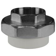 Муфта разъемная 32x3/4' ВР комбинированная, полипропиленовая PPR американка, серая