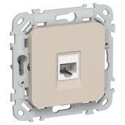 FLITE Розетка компьютерная RJ45 категория 5Е UTP РК5е-1-0-ФлЛ льняной IEK