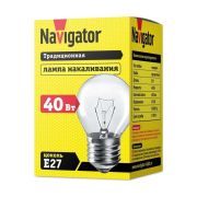 Лампа накаливания декоративная ДШ 40вт Р45 230в Е27 (шар)