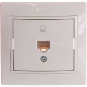 MIRA Розетка компьютерная RJ45x1 бежевая