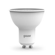 Лампа светодиодная LED 7 Вт 600 лм 3000К софит MR16 теплый GU10 AC 220В Black