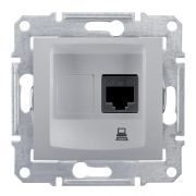 Sedna Розетка компьютерная RJ45 категория 5е в рамку алюминий