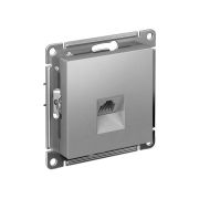 Розетка ATLASDESIGN компьютерная RJ45 механизм алюминий
