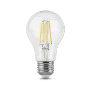 Лампа светодиодная филаментная LED 8 Вт 740 лм 2700К А60 груша теплый E27 AC 220В прозрачная колба Black Filament
